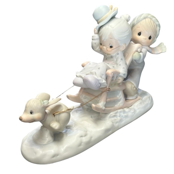 Precious Moments Vintage “Oh What Fun it is to Ride” Ceramic Holiday Figurine - Picture 2 of 9